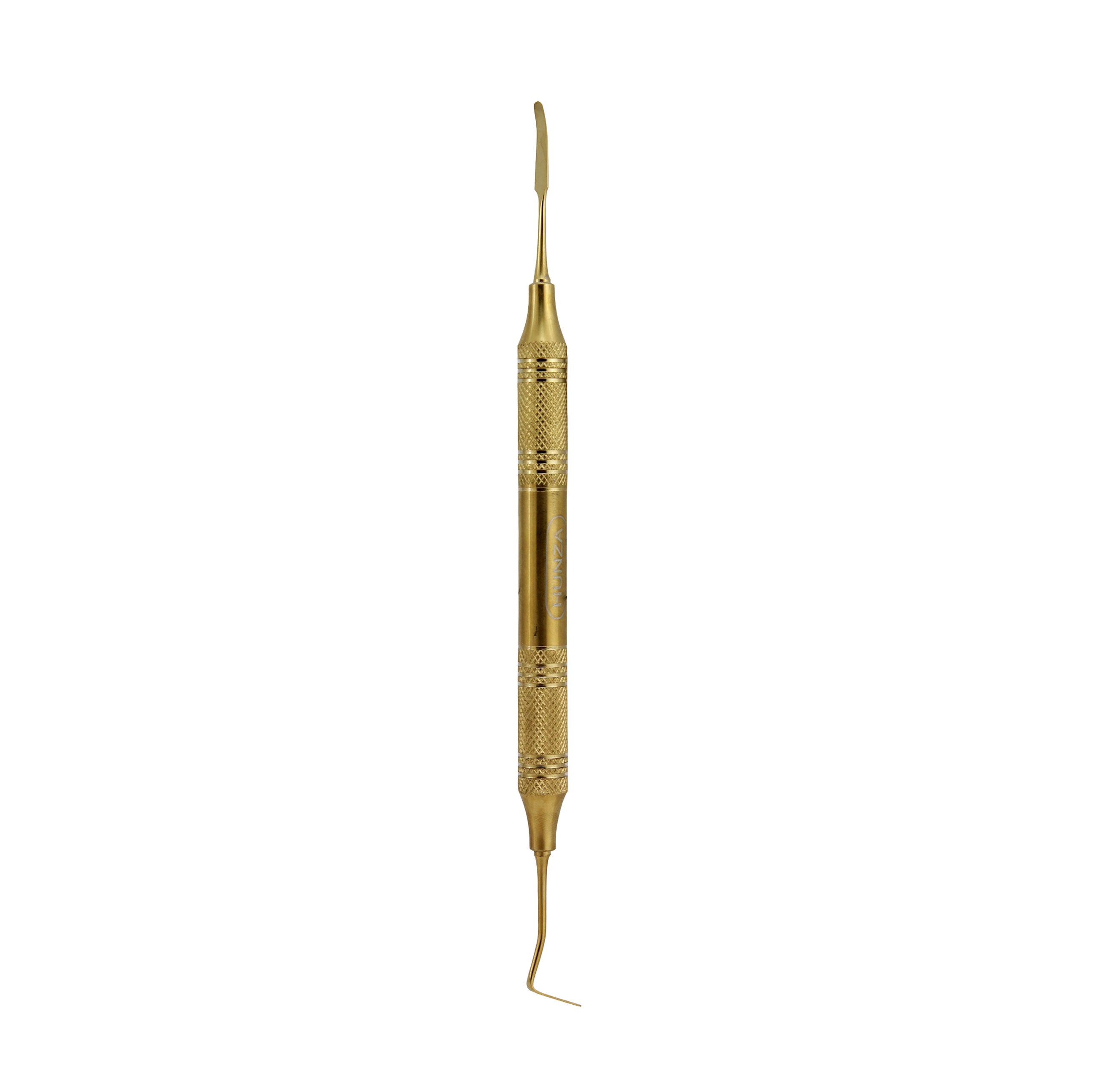 Composite Instrument With Spatula Taitanium Gold