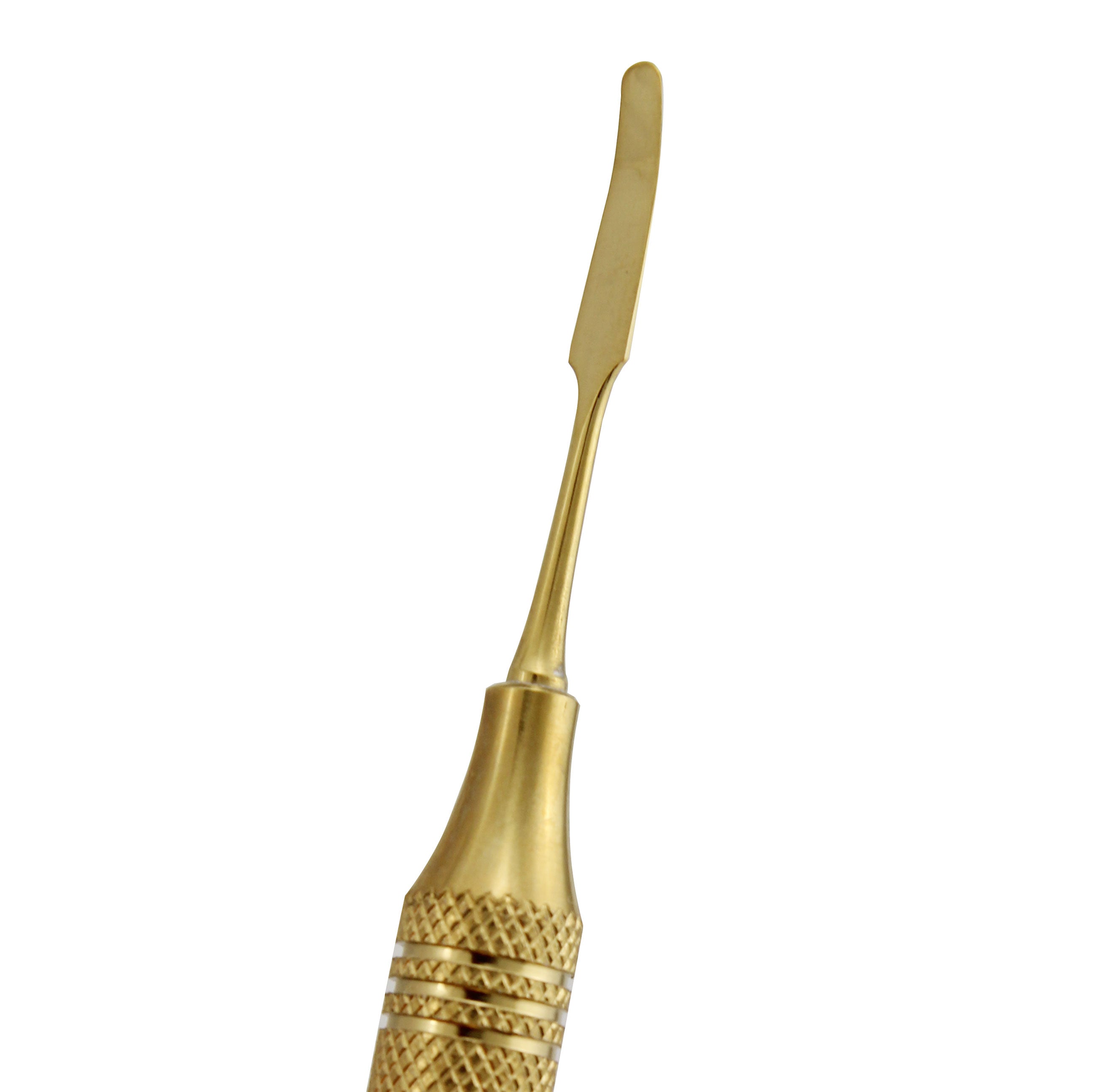Composite Instrument With Spatula Taitanium Gold