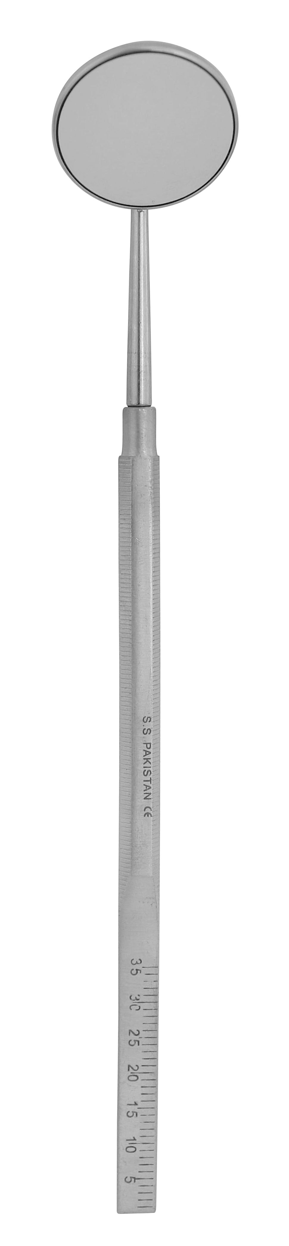 Mouth Mirror Octagonal Handle with Endo Ruler