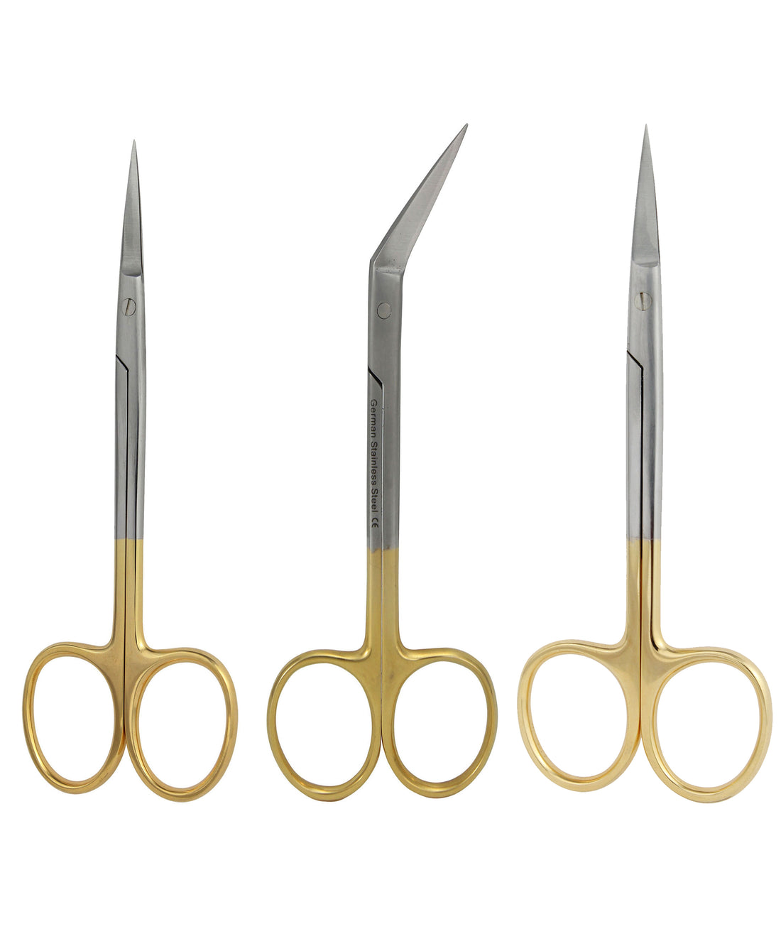 Iris Scissors Set of Straight, Curved & Angled