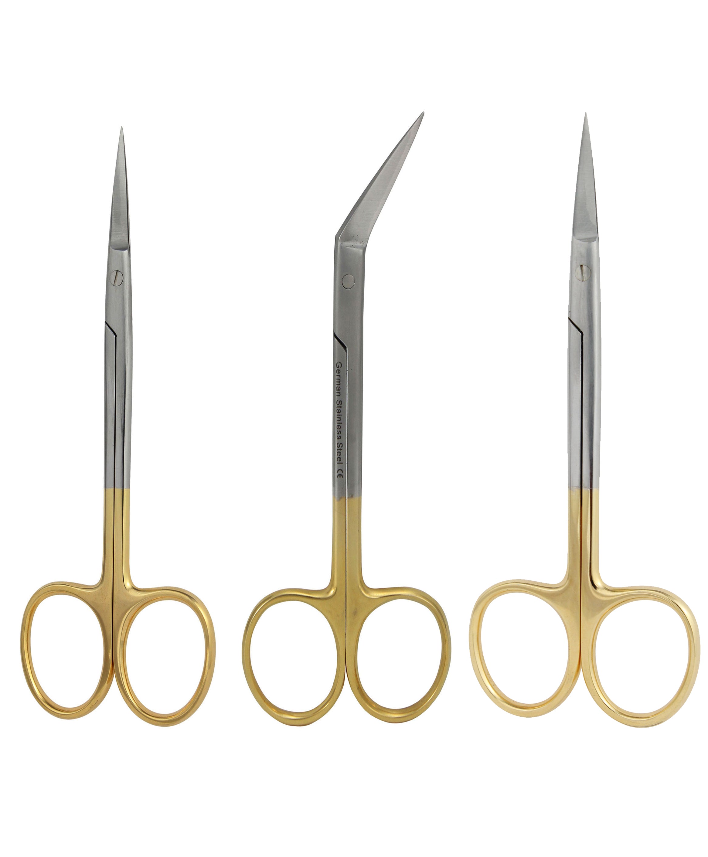 Iris Scissors Set of Straight, Curved & Angled