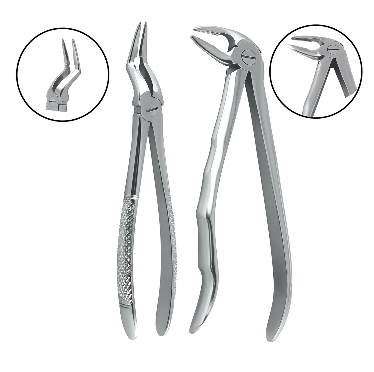 Hunza Fine and Slim Upper and Lower Root Tip Forceps
