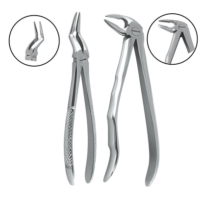 Hunza Fine and Slim Upper and Lower Root Tip Forceps