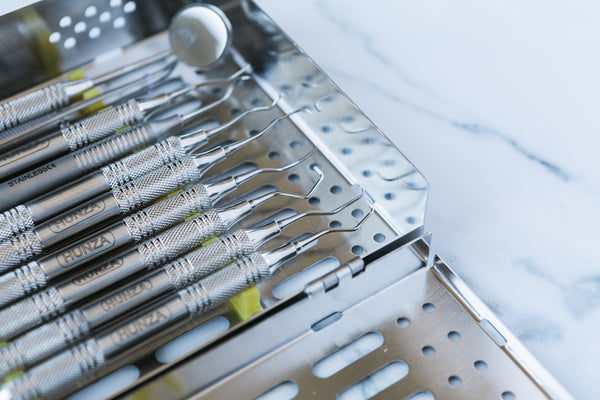 Set of 10 Hygiene Instruments Including Cassette